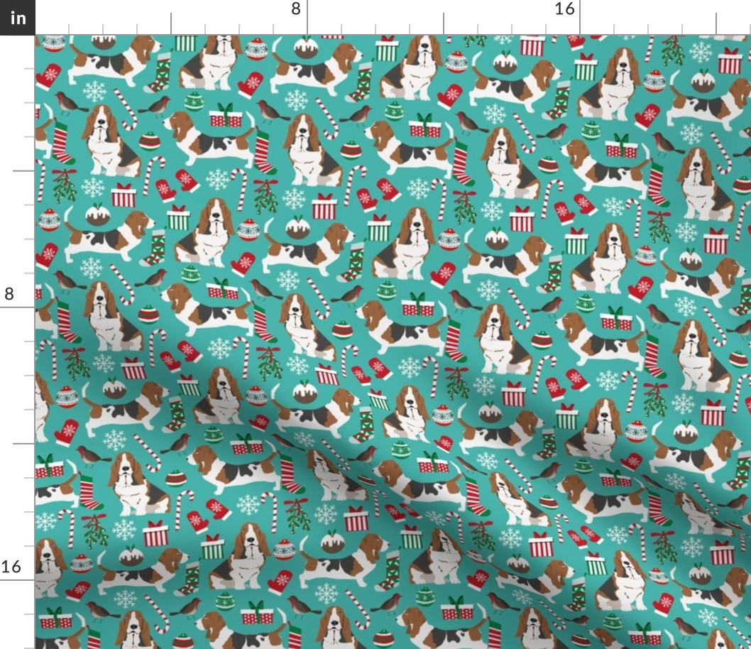 basset hound christmas design xmas holiday christmas fabrics cute holiday xmas designs best dog fabrics