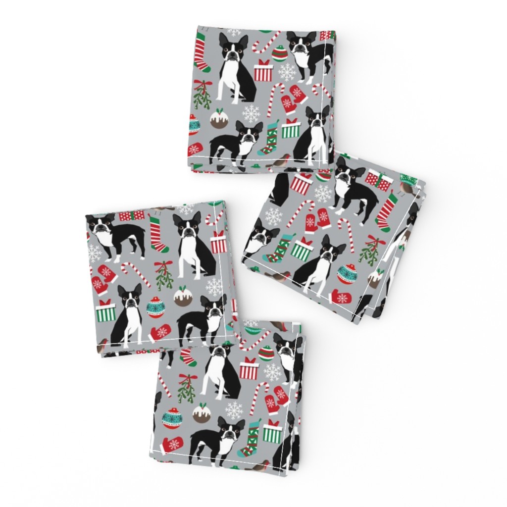 boston terrier christmas fabric cute xmas holiday dogs design cute christmas fabrics for dogs