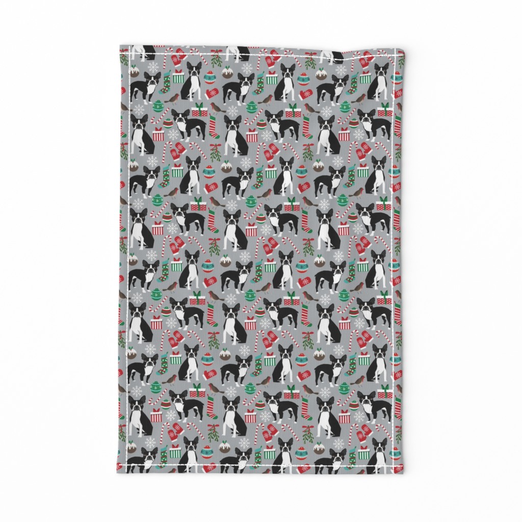 boston terrier christmas fabric cute xmas holiday dogs design cute christmas fabrics for dogs