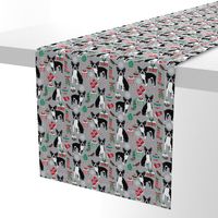 boston terrier christmas fabric cute xmas holiday dogs design cute christmas fabrics for dogs