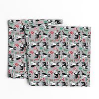 boston terrier christmas fabric cute xmas holiday dogs design cute christmas fabrics for dogs