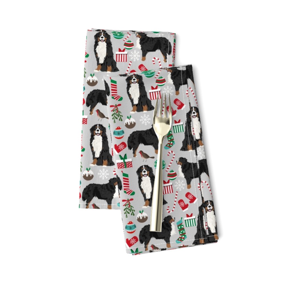 bernese mountain dogs christmas fabric cute dogs fabric xmas holiday dog design