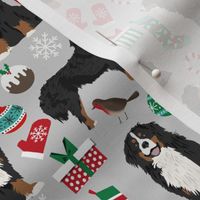 bernese mountain dogs christmas fabric cute dogs fabric xmas holiday dog design