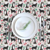 bernese mountain dogs christmas fabric cute dogs fabric xmas holiday dog design