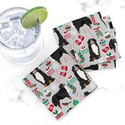 bernese mountain dogs christmas fabric cute dogs fabric xmas holiday dog design