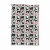 bernese mountain dogs christmas fabric cute dogs fabric xmas holiday dog design