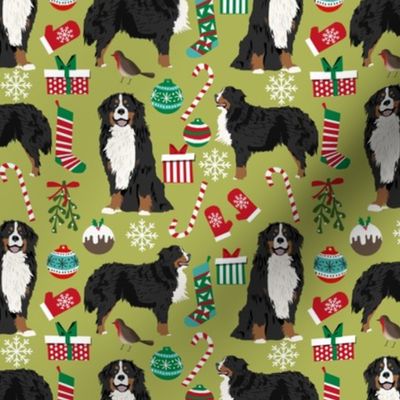 bernese mountain dogs christmas fabric cute dog xmas holiday dogs fabric cute holiday dog