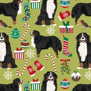 bernese mountain dogs christmas fabric cute dog xmas holiday dogs fabric cute holiday dog