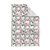 cavalier king charles spaniel dog christmas design cute xmas holiday dogs fabric cute dogs fabric