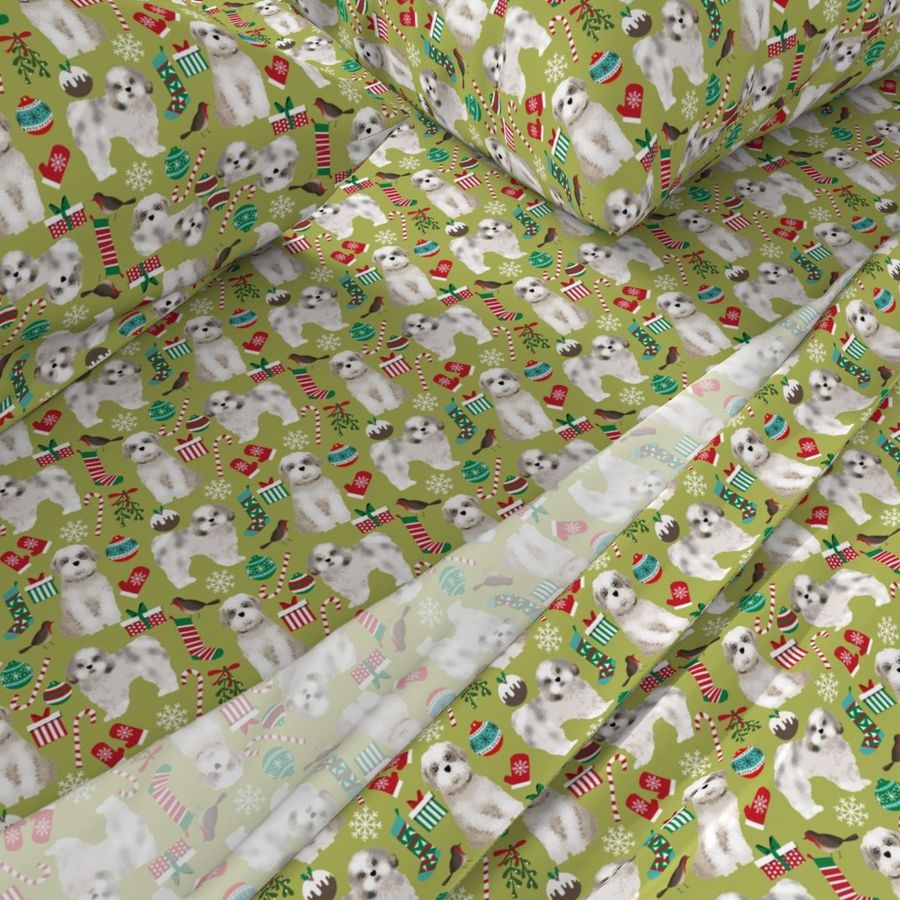 shih tzu christmas fabrics cute xmas holiday design christmas dogs fabric shih tzu fabrics 