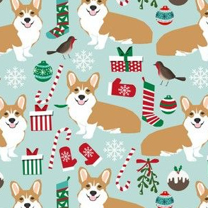 corgi christmas fabric xmas corgi dogs dog fabric xmas dogs fabric cute christmas fabrics