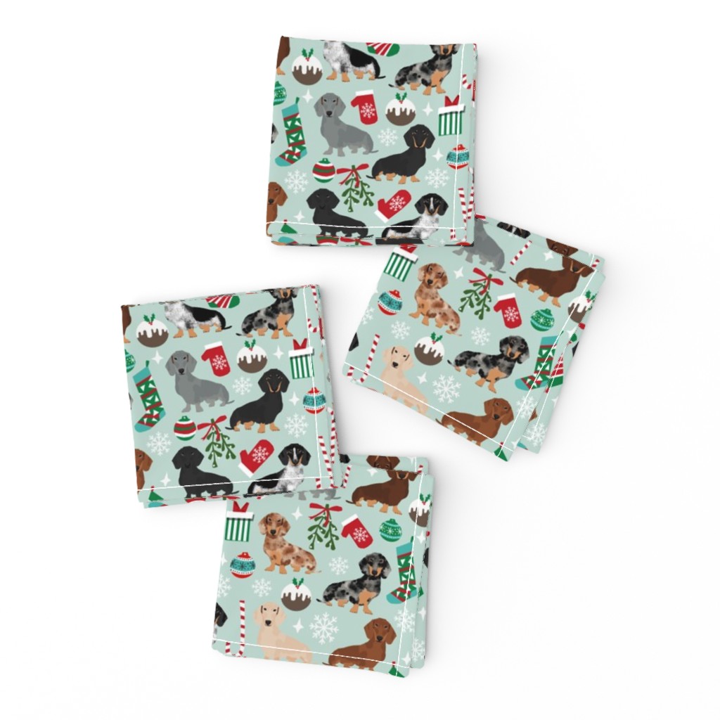 doxie christmas fabrics dachshunds dog fabric xmas holiday dog design