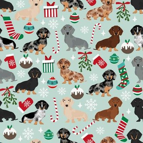 doxie christmas fabrics dachshunds dog fabric xmas holiday dog design