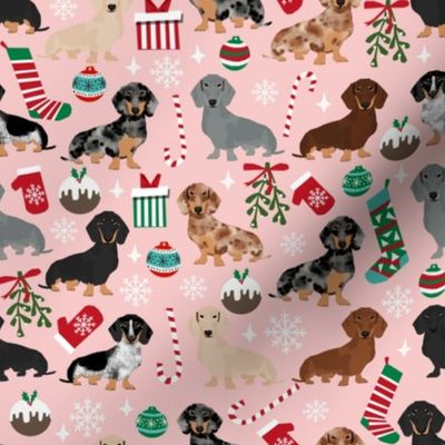 dachshunds christmas fabric cute doxie design christmas fabrics best xmas dogs fabric