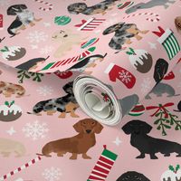 dachshunds christmas fabric cute doxie design christmas fabrics best xmas dogs fabric