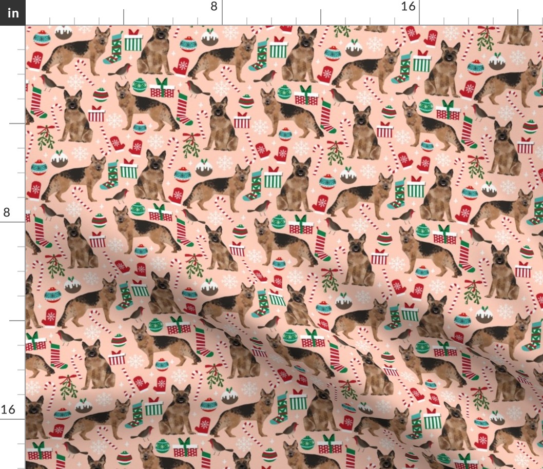 german shepherds fabric christmas dog dogs fabric cute xmas dog fabric german shepherds dogs fabric