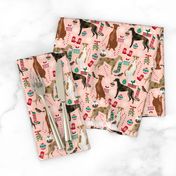 greyhounds christmas fabric xmas dog christmas fabrics cute holiday xmas dogs