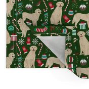 golden retriever dogs fabric cute xmas holiday dogs fabric dog christmas fabrics