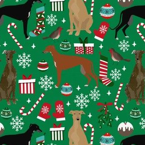 greyhounds christmas fabric cute greyhound design greyhound christmas fabric
