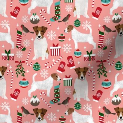 jack russell terrier christmas fabric cute xmas design dogs christmas fabric jack russell dogs fabric
