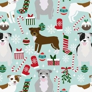 pitbulls christmas fabric cute dog christmas pitbull terrier fabric pitbull design christmas xmas dog fabric