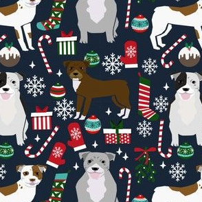 pitbull terrier christmas fabric pitbulls christmas fabrics pitbull terrier xmas dog fabrics