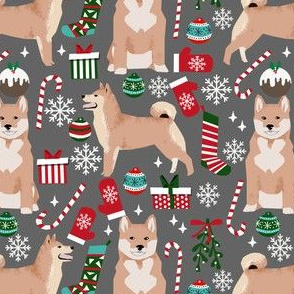 shiba inu christmas fabric cute christmas design shiba inu dog fabrics