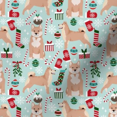 shiba inu dog christmas fabrics cute christmas dog design shiba inu dogs design