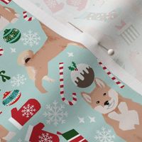 shiba inu dog christmas fabrics cute christmas dog design shiba inu dogs design