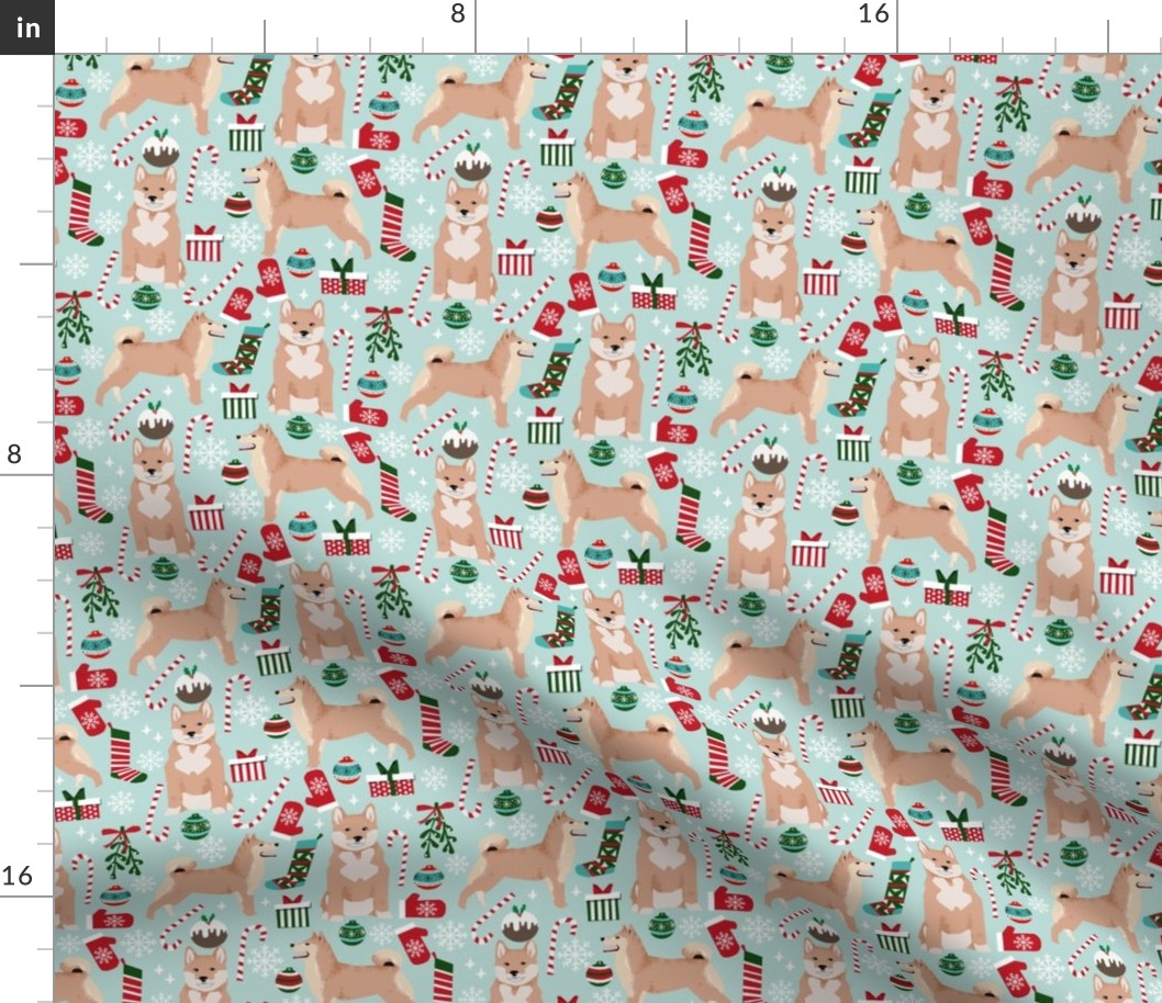 shiba inu dog christmas fabrics cute christmas dog design shiba inu dogs design