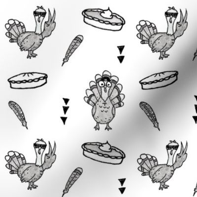 Monochromatic Turkeys and Pie