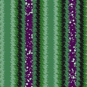 JP6 - Fizzy Jagged Stripes in Purple and Green