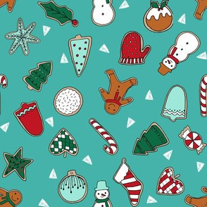 christmas cookies // baking food cute christmas design food andrea lauren fabrics