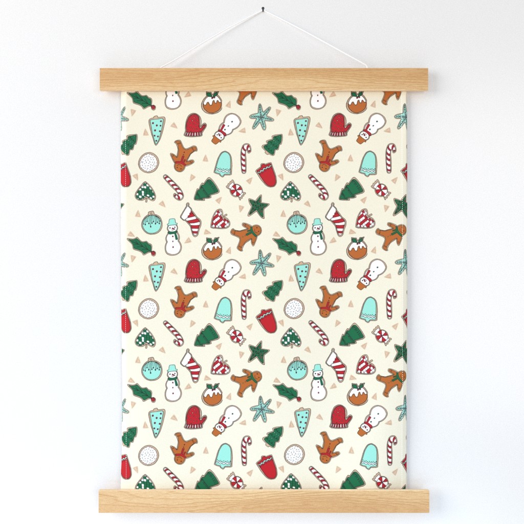 christmas cookies // christmas baking foods cute christmas baking foods fabric by andrea lauren andrea lauren design