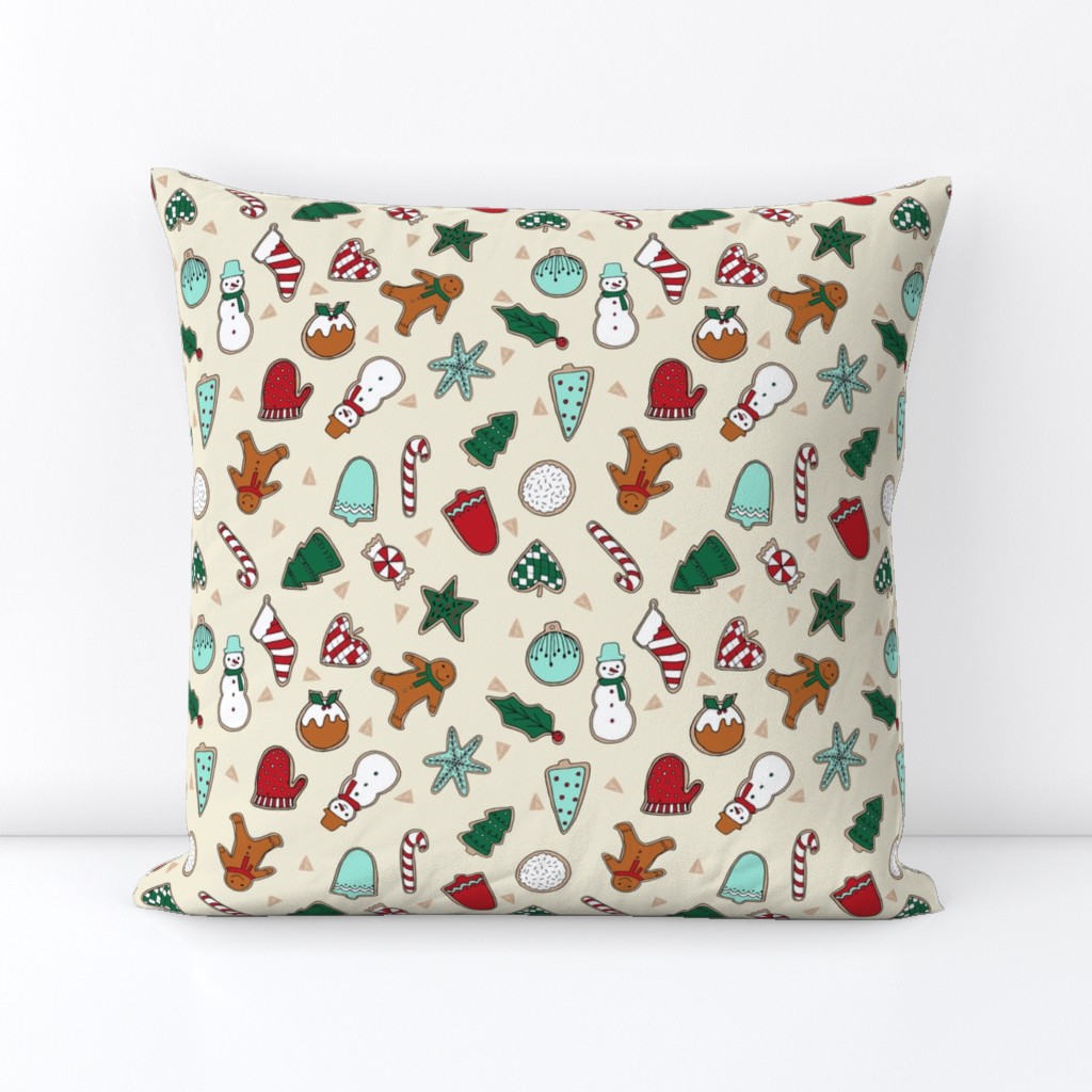 christmas cookies // christmas baking foods cute christmas baking foods fabric by andrea lauren andrea lauren design