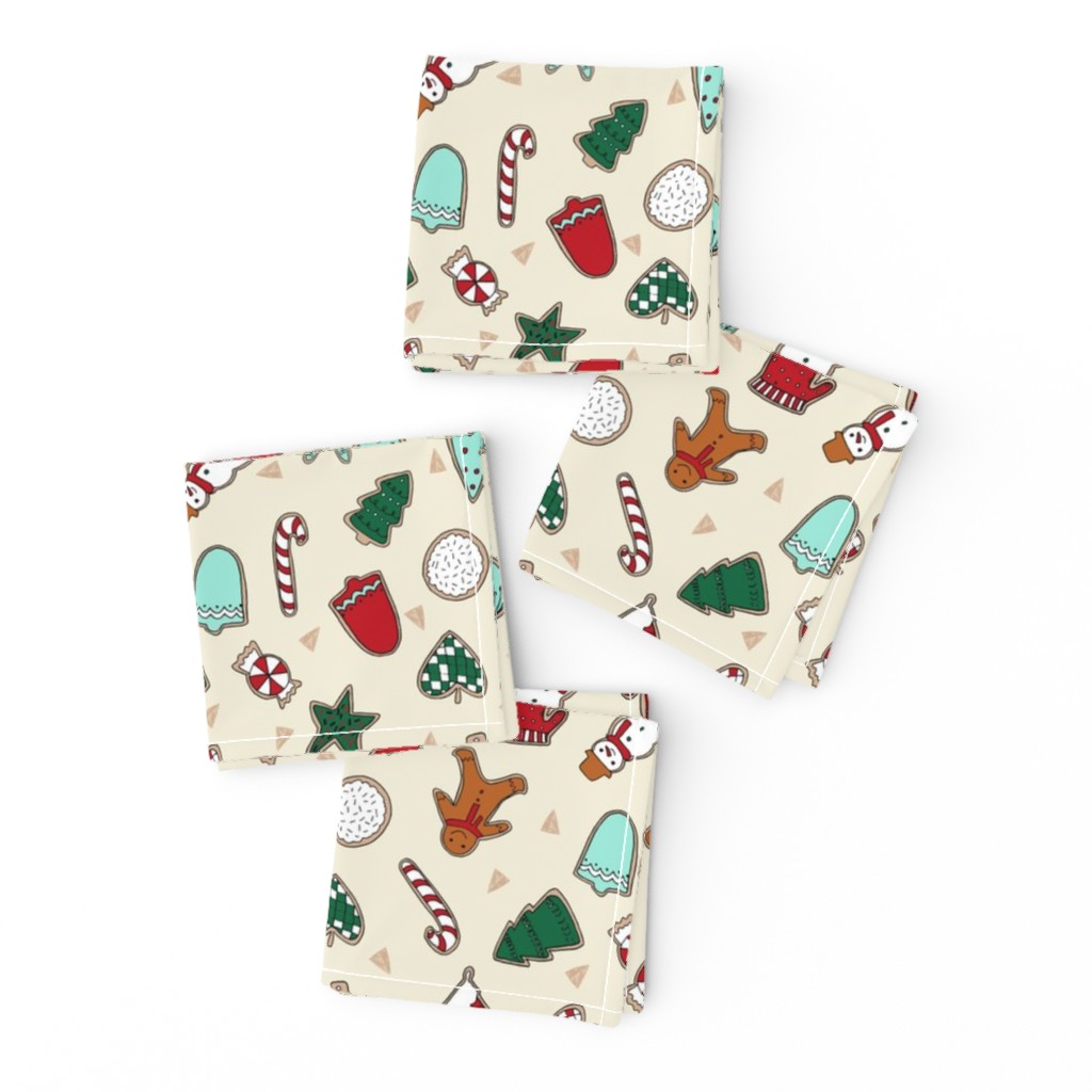 christmas cookies // christmas baking foods cute christmas baking foods fabric by andrea lauren andrea lauren design