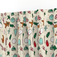 christmas cookies // christmas baking foods cute christmas baking foods fabric by andrea lauren andrea lauren design