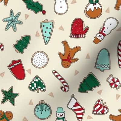 christmas cookies // christmas baking foods cute christmas baking foods fabric by andrea lauren andrea lauren design