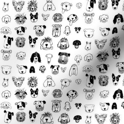 Black and White Dogs Small Size