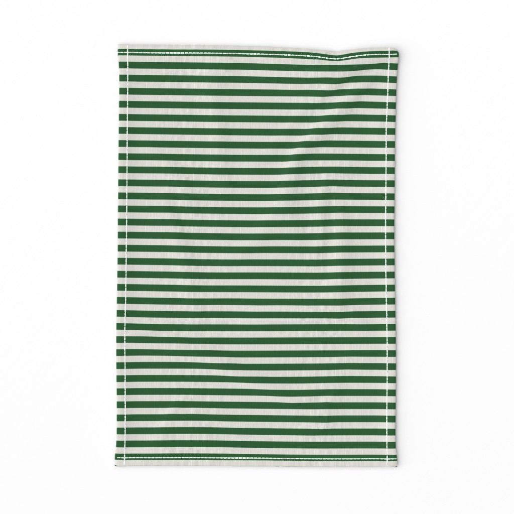 Stripes Linen & Dark Green