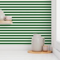 Stripes Linen & Dark Green