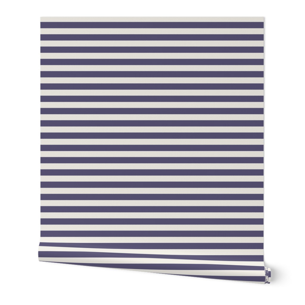 Stripes Linen & Plum