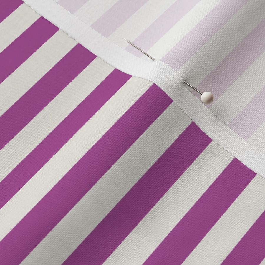 Stripes Linen & Magenta