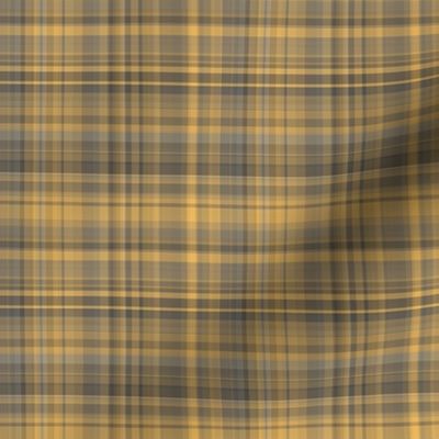 Warm Yellow and Gray Plaid