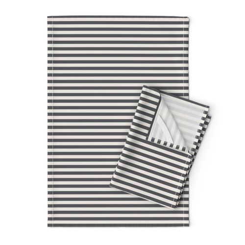 Stripes Linen & Charcoal