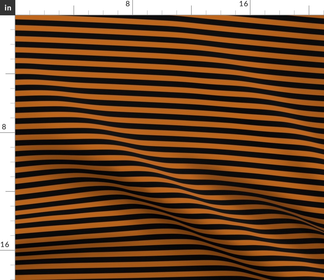 Stripes Black & Orange