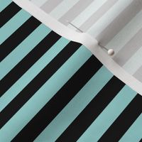 Stripes Black & Vintage Aqua