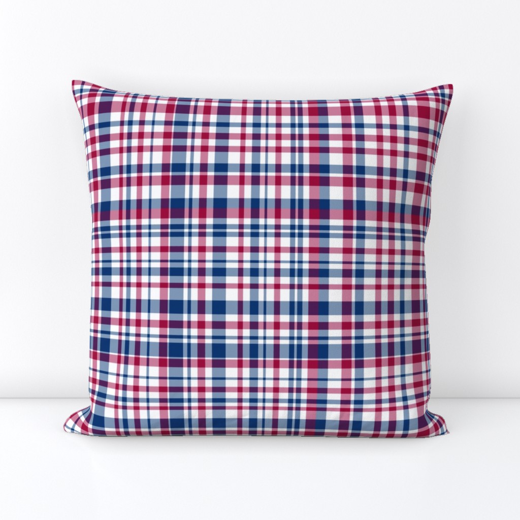 Red White and Blue Plaid