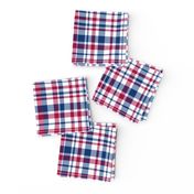 Red White and Blue Plaid