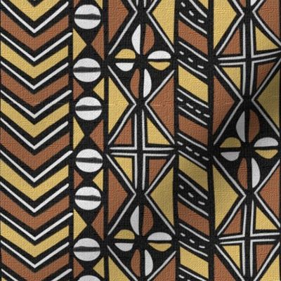 Mudcloth Inspired Chevrons and Cowrie Shells